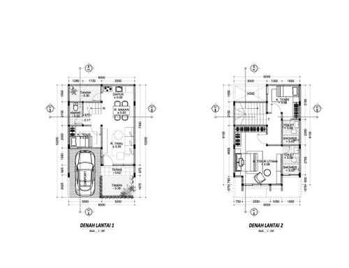 foto denah rumah tipe Standard perumahan Casamigo Residence