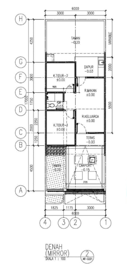 foto denah rumah tipe 51/132 perumahan SETRA DAGO