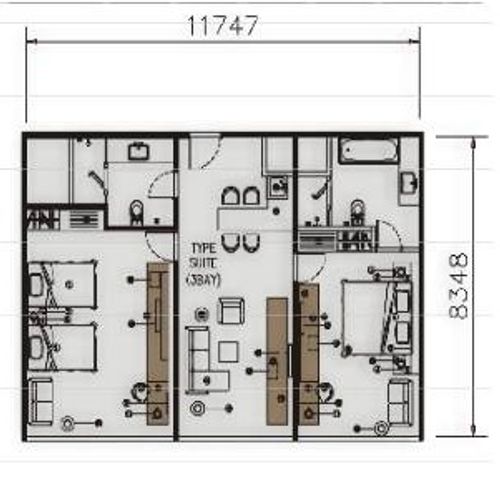 foto denah rumah tipe Super Suite perumahan Tamansari La Grande