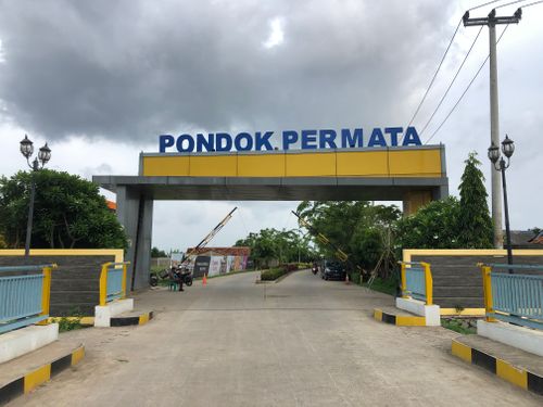 foto gerbang perumahan PONDOK PERMATA TAHAP 3