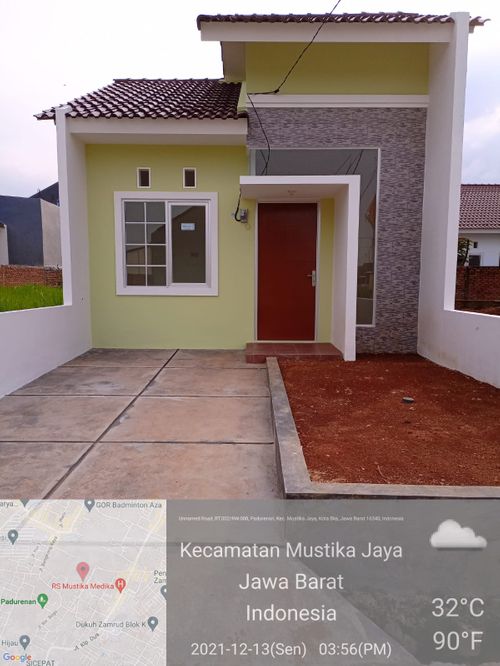 foto tampak rumah tipe 30/75 (BLOK C1) perumahan Permata Legenda 3