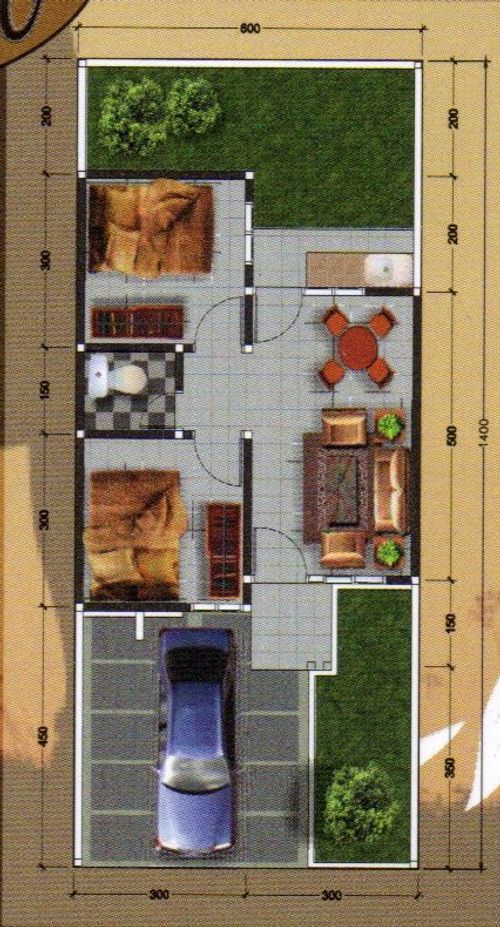 foto denah rumah tipe 40/78 perumahan ILMA D'MANSION