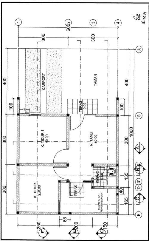 foto denah rumah tipe GRAND CASA L6 378,4 perumahan Mutiara Gading City (New Liverpool & Madrid Tahap 1