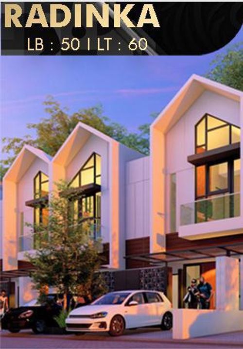 foto tampak rumah tipe Radinka-B3 perumahan Golden East North Boulevard