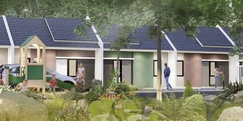 foto tampak rumah tipe VENTO GRANDE L5 332,2 perumahan Mutiara Gading City Cluster New Liverpool Tahap 1