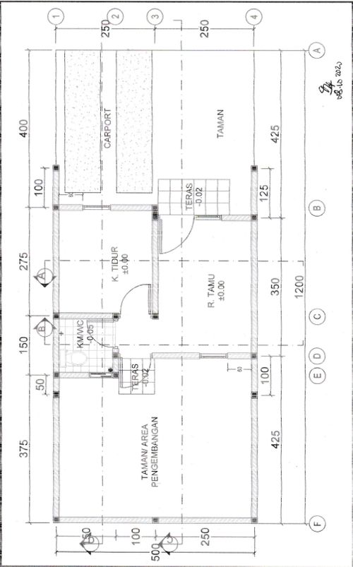 foto denah rumah tipe VENTO 332,2 perumahan Mutiara Gading City Cluster New Liverpool Tahap 1