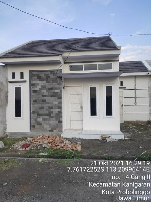 foto tampak rumah tipe SUBSIDI perumahan Arum Abadi Regency