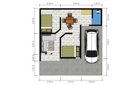 foto denah rumah tipe PREMIUM perumahan Arum Abadi Regency