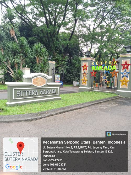 foto gerbang perumahan ALAM SUTERA- SUTERA NARADA