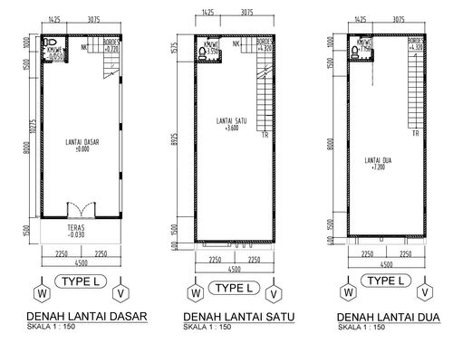 foto denah rumah tipe Ruko 162/54 perumahan Taman Puri Indah