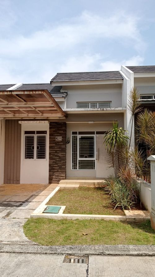 foto tampak rumah tipe NE2-0031 perumahan SERPONG NATURA CITY