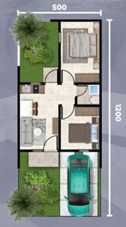 foto denah rumah tipe GRAND CASA L6 233JT perumahan Mutiara Columbus
