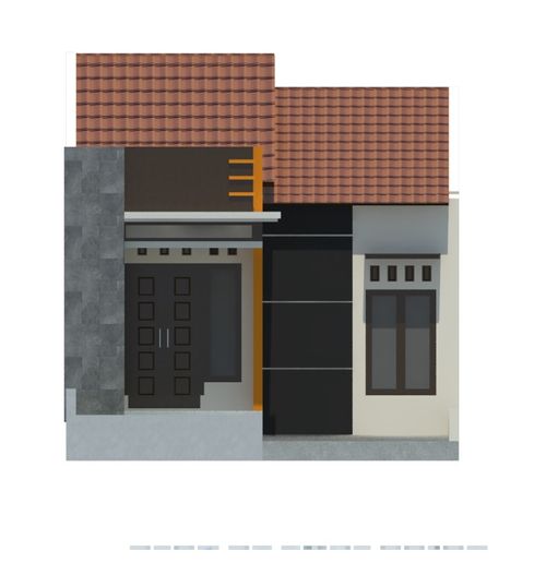 foto tampak rumah tipe BLOK B perumahan Sido Mukti Asri