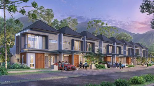 foto tampak rumah tipe Alexandra T88 perumahan GRAND DUTA CITY - SOJ