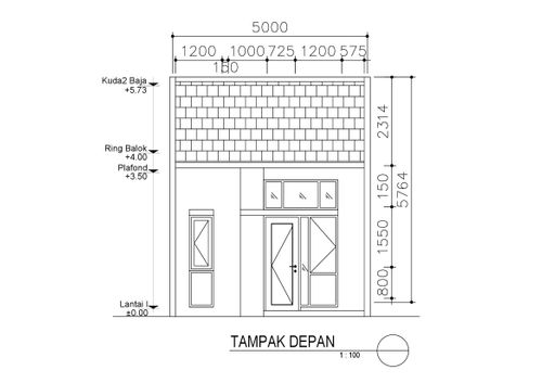 foto tampak rumah tipe Nevada perumahan Cifest Hill