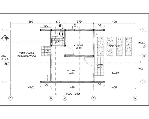 foto denah rumah tipe Newcasa 2068 perumahan Cifest Hill