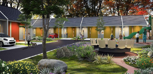 foto tampak rumah tipe VENTUS 315JT perumahan Grand Mutiara Gading