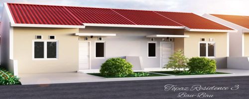 foto tampak rumah tipe 36 perumahan Halim Jaya Properti
