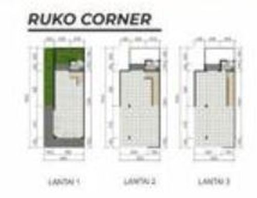 foto denah rumah tipe RUKO CORNER perumahan RUKO PALMA GALERIA CITRALAND