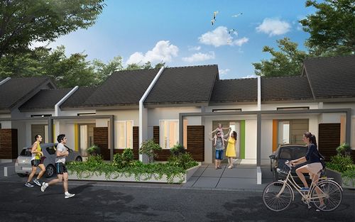foto tampak rumah tipe 78/30 perumahan CITRALAND CIREBON