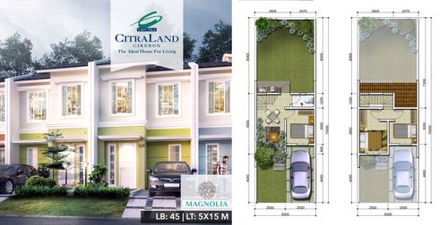 foto tampak rumah tipe 153/45 perumahan CITRALAND CIREBON