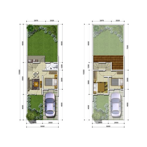 foto denah rumah tipe 153/45 perumahan CITRALAND CIREBON