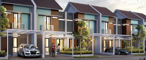 foto denah rumah tipe Arneva perumahan CLUSTER ALBASIA & LAVESH KHI