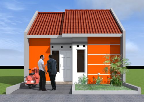 foto tampak rumah tipe 30 perumahan Griya Tiara Asri 2 Kalisapu