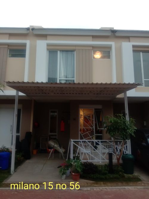 foto tampak rumah tipe MILANO 15/56 perumahan PADOVA @MILANO VILLAGE