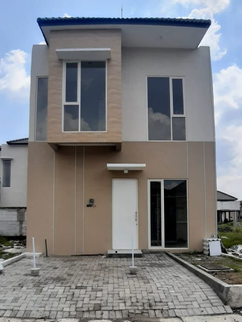 foto tampak rumah tipe 65 - 2 Lt perumahan Newtown Park