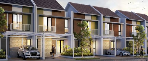 foto denah rumah tipe Arvinza perumahan CLUSTER ALBASIA & LAVESH KHI