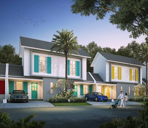 foto tampak rumah tipe VORDEN perumahan CITRAHARMONI - CLUSTER ROTTERDAM