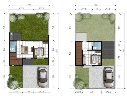 foto denah rumah tipe VORDEN perumahan CITRAHARMONI - CLUSTER ROTTERDAM