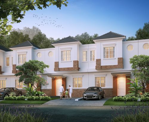 foto tampak rumah tipe HELMOND perumahan CITRAHARMONI - CLUSTER ROTTERDAM