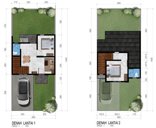 foto denah rumah tipe HELMOND perumahan CITRAHARMONI - CLUSTER ROTTERDAM