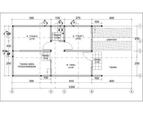foto denah rumah tipe Grand Casa L5 250250 perumahan Cifest Hill