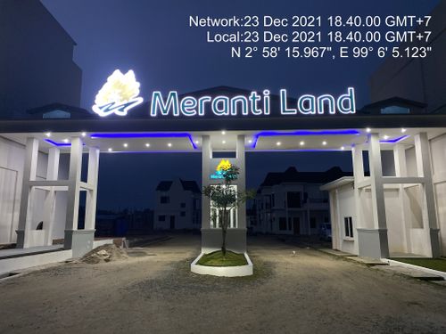 foto gerbang perumahan MERANTI LAND