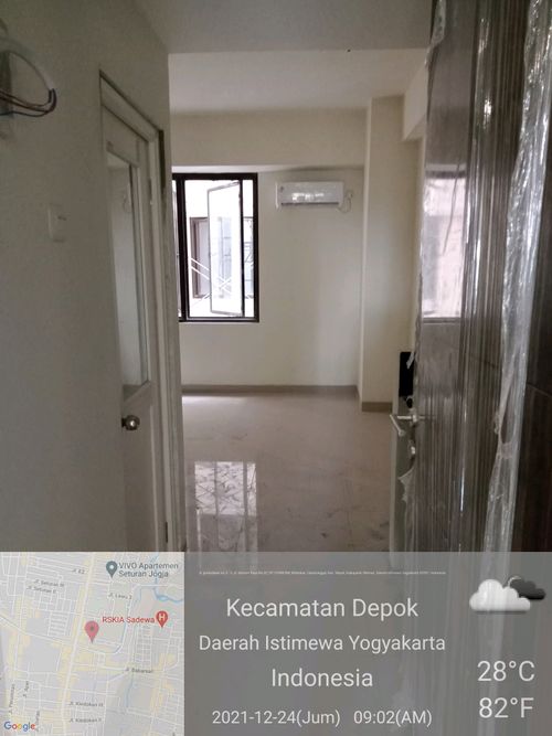 foto posisi tengah perumahan atria hotel & apartment seturan yogyakarta