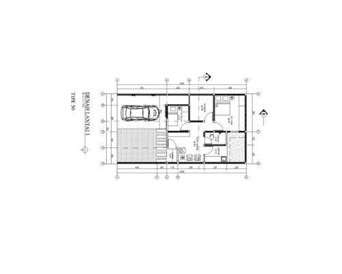 foto denah rumah tipe 50/95 perumahan Bandung City View 2