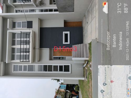 foto tampak rumah tipe RUBY D 15 NO 3 perumahan Daan Mogot Arcadia