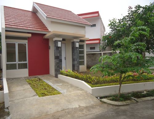 foto tampak rumah tipe GIWANG perumahan Permata Arcadia