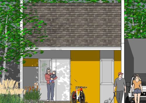 foto tampak rumah tipe NEW CASA 203,5 perumahan Mutiara Gading City (New Liverpool & Madrid Tahap 1