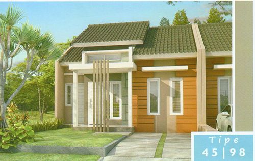 foto tampak rumah tipe 45 perumahan Griya Anugerah Residence