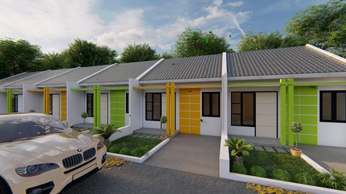 foto tampak rumah tipe 36 perumahan VILLA KITA RESIDENCE