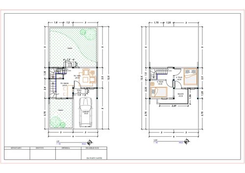 foto denah rumah tipe 36 perumahan DE SAPPHIRE