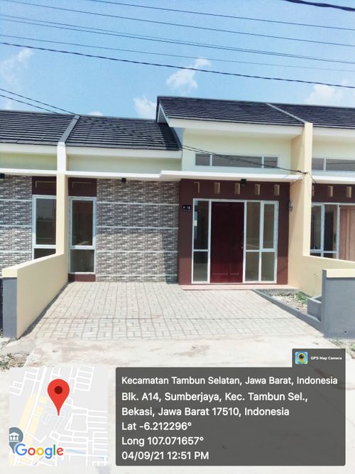foto tampak rumah tipe F-18 30/60 perumahan Graha Puri Jejalen
