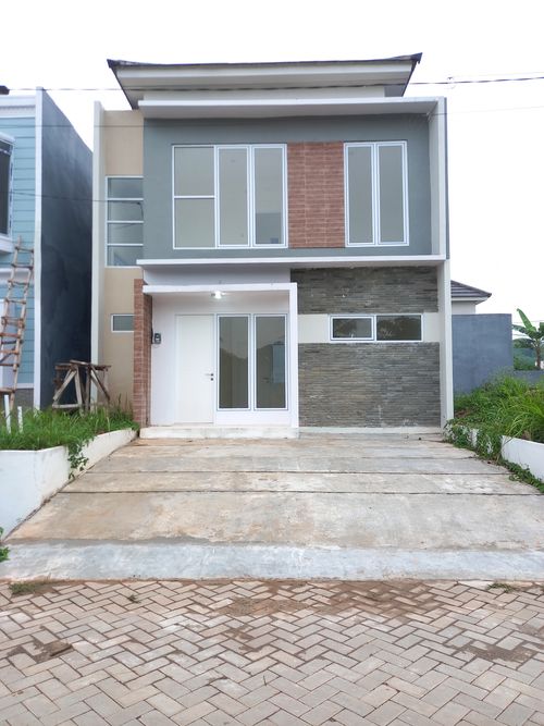 foto tampak rumah tipe Minimalis perumahan Grand Depok City - Cluster Anggrek 2 Ext