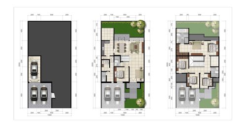 foto denah rumah tipe ANDALUSITE perumahan CITRASUN GARDEN SEMARANG