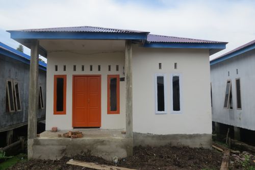 foto tampak rumah tipe Subsidi perumahan PERMATA UNGU SATU