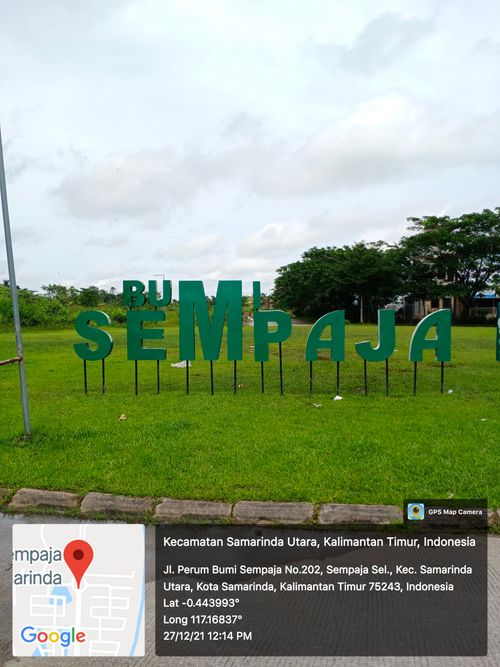foto posisi tengah perumahan BUMI SEMPAJA CITY SAMARINDA